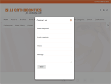 Tablet Screenshot of jjortho.com